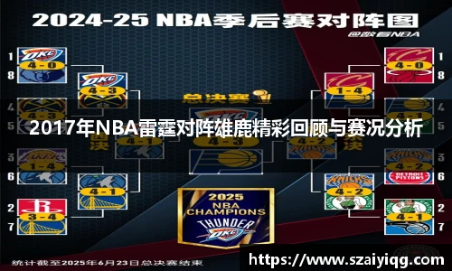 2017年NBA雷霆对阵雄鹿精彩回顾与赛况分析